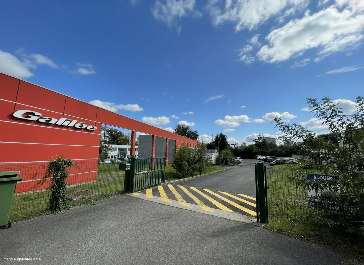 Façade du bâtiment Galilée à Lormont (33310) : immeuble de bureaux, 12 rue Cantelaudette